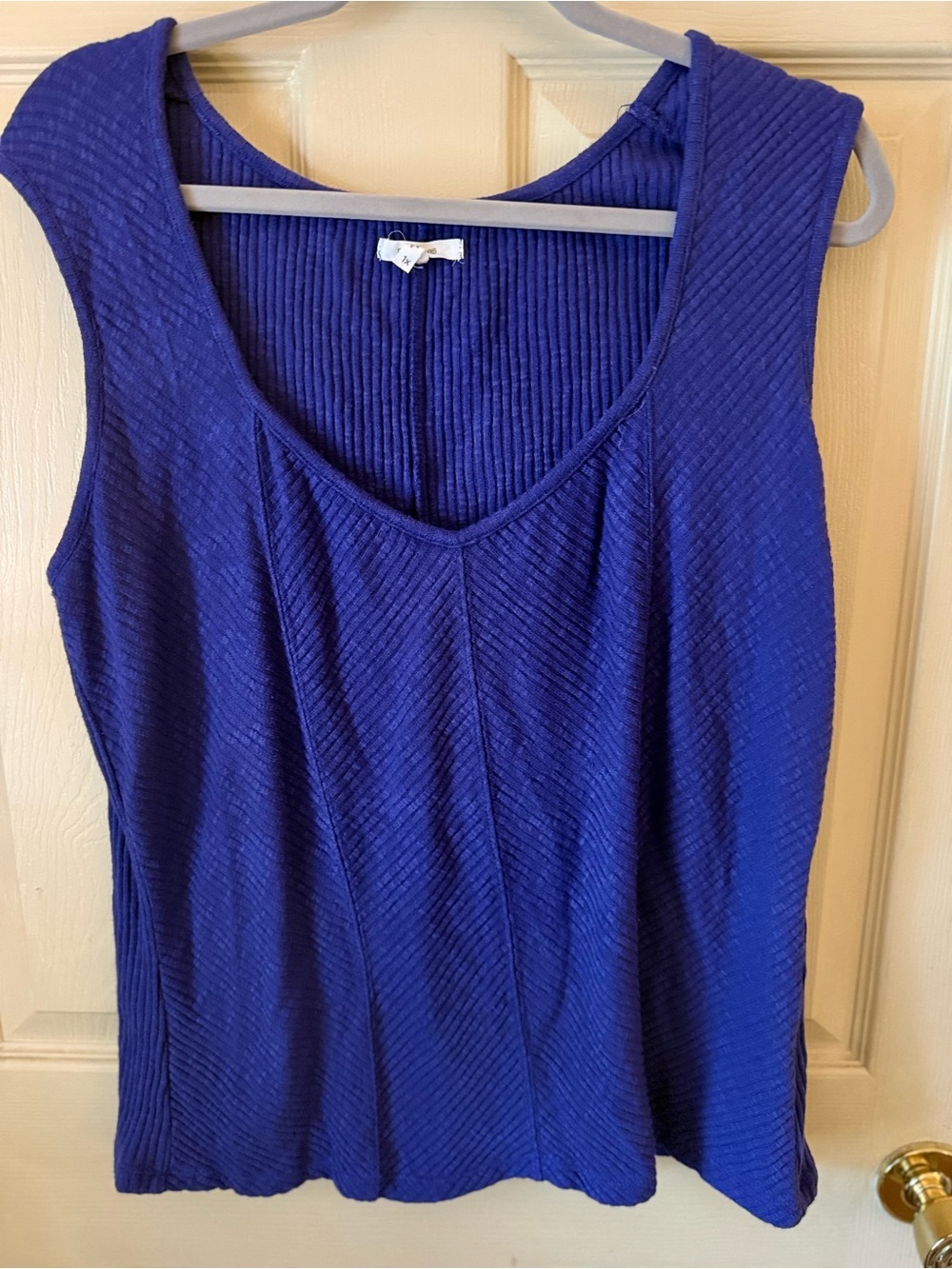 Women’s purple Maurices Ribbed Scoop Neck Tank Top